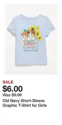 Old Navy Old Navy Short-Sleeve Graphic T-Shirt for Girls offer