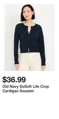 Old Navy Old Navy SoSoft Lite Crop Cardigan Sweater offer