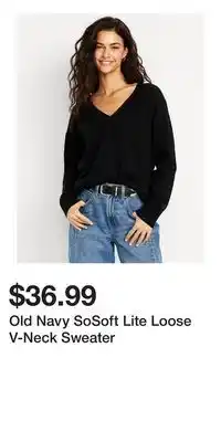 Old Navy Old Navy SoSoft Lite Loose V-Neck Sweater offer