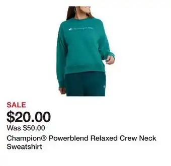 Belk Champion Powerblend Relaxed Crew Neck Sweatshirt offer