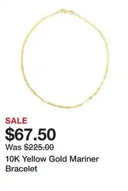 Belk 10K Yellow Gold Mariner Bracelet offer