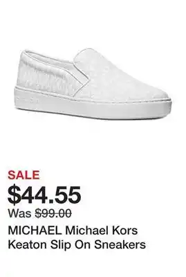 Belk MICHAEL Michael Kors Keaton Slip On Sneakers offer