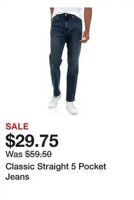 Belk Classic Straight 5 Pocket Jeans offer