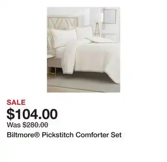 Belk Biltmore Pickstitch Comforter Set offer