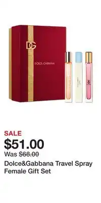 Ulta Beauty Dolce&Gabbana Travel Spray Female Gift Set offer