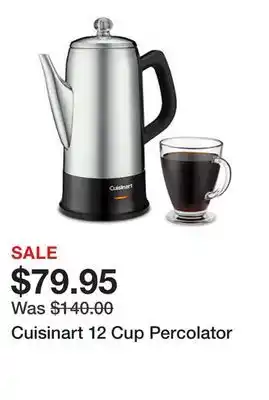 Belk Cuisinart 12 Cup Percolator offer