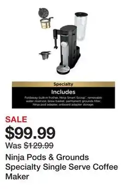 Belk Ninja Pods & Grounds Specialty Single Serve Coffee Maker offer