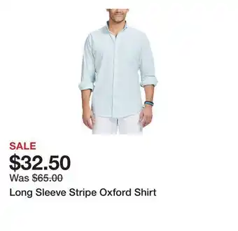 Belk Long Sleeve Stripe Oxford Shirt offer