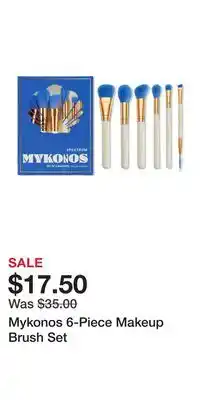 Ulta Beauty Mykonos 6-Piece Makeup Brush Set offer