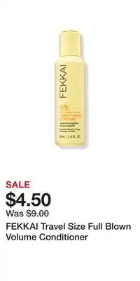 Ulta Beauty FEKKAI Travel Size Full Blown Volume Conditioner offer