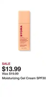 Ulta Beauty Moisturizing Gel Cream SPF30 offer