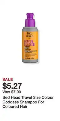 Ulta Beauty Bed Head Travel Size Colour Goddess Shampoo For Coloured Hair offer