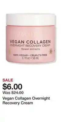 Ulta Beauty Vegan Collagen Overnight Recovery Cream offer