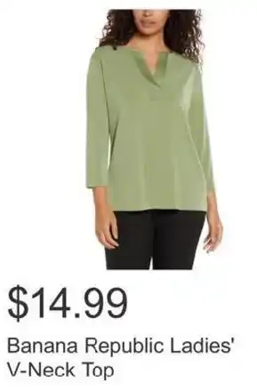 Costco Banana Republic Ladies' V-Neck Top offer