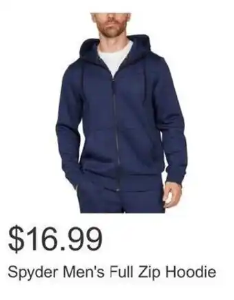 Costco Spyder Men's Full Zip Hoodie offer