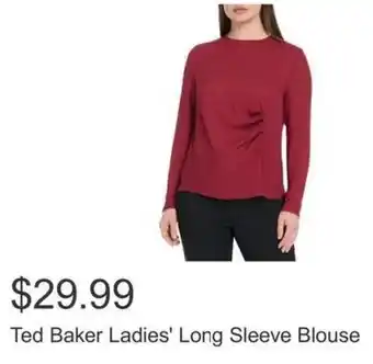 Costco Ted Baker Ladies' Long Sleeve Blouse offer