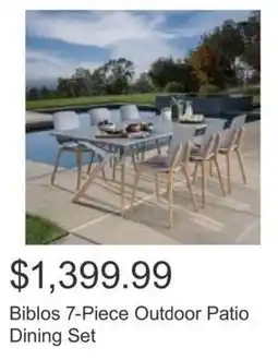 Costco Biblos 7-Piece Outdoor Patio Dining Set offer