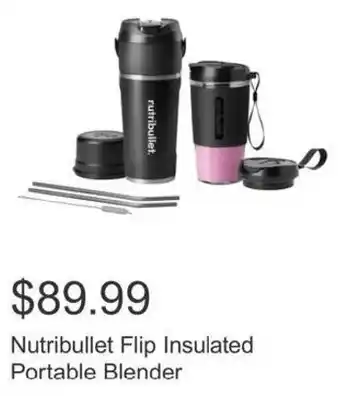 Costco Nutribullet Flip Insulated Portable Blender offer