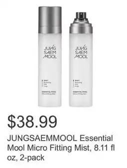 Costco JUNGSAEMMOOL Essential Mool Micro Fitting Mist offer