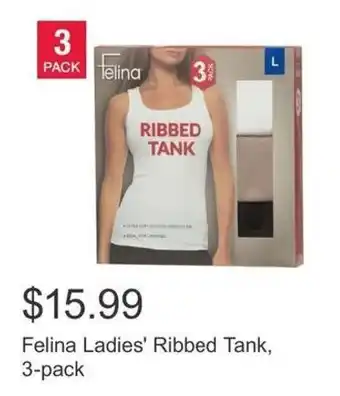 Costco Felina Ladies' Ribbed Tank offer