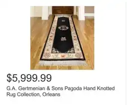 Costco G.A. Gertmenian & Sons Pagoda Hand Knotted Rug Collection, Orleans offer