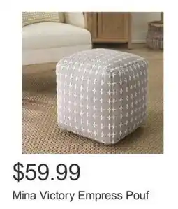 Costco Mina Victory Empress Pouf offer