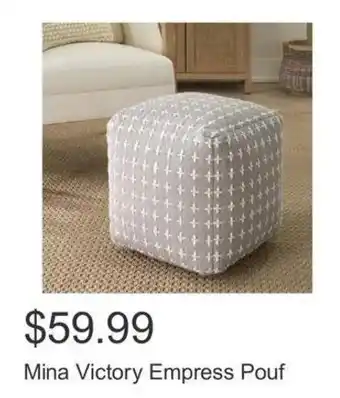 Costco Mina Victory Empress Pouf offer