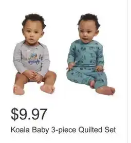 Costco Koala Baby 3-piece Quilted Set offer