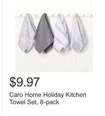 Costco Caro Home Holiday Kitchen Towel Set, 8-pack offer