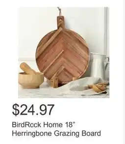 Costco Bird Rock Home 18" Herringbone Grazing Board offer