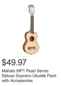 Costco Mahalo MP1 Pearl Series Deluxe Soprano Ukulele Pack with Accessories offer