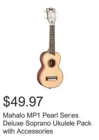 Costco Mahalo MP1 Pearl Series Deluxe Soprano Ukulele Pack with Accessories offer