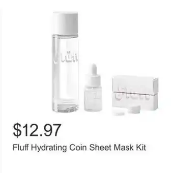 Costco Fluff Hydrating Coin Sheet Mask Kit offer