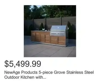 Costco NewAge Products 5-piece Grove Stainless Steel Outdoor Kitchen with... offer