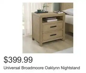 Costco Universal Broadmoore Oaklynn Nightstand offer