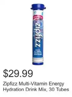 Costco Zipfizz Multi-Vitamin Energy Hydration Drink Mix, 30 Tubes offer