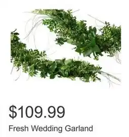 Costco Fresh Wedding Garland offer