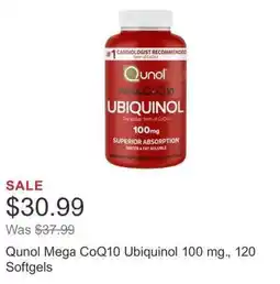 Costco Qunol Mega CoQ10 Ubiquinol offer