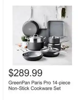 Costco GreenPan Paris Pro 14-piece Non-Stick Cookware Set offer