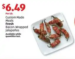 Aldi Custom Made Meals Fresh Bacon-Wrapped Jalapeños offer