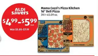 Aldi Mama Cozzi's Pizza Kitchen 16" Deli Pizza offer