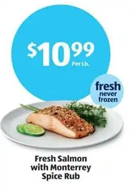 Aldi Fresh Salmon with Monterrey Spice Rub offer