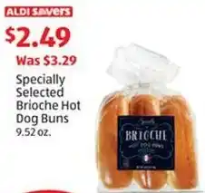 Aldi Specially Selected Brioche Hot Dog Buns offer