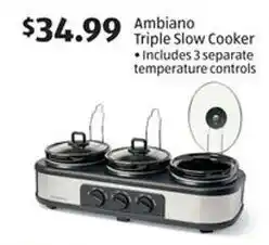 Aldi Ambiano Triple Slow Cooker offer