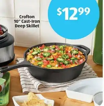 Aldi Crofton 10" Cast-Iron Deep Skillet offer