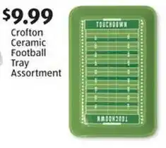 Aldi Crofton Ceramic Football Tray Assortment offer