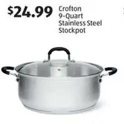 Aldi Crofton 9-Quart Stainless Steel Stockpot offer