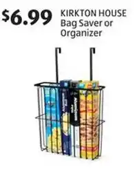 Aldi Kirkton house bag saver or organizer offer