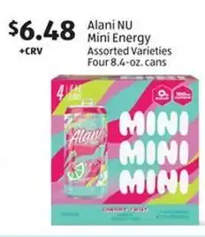 Aldi Alani NU Mini Energy Assorted Varieties offer