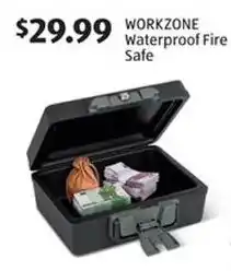 Aldi Workzone waterproof fire safe offer